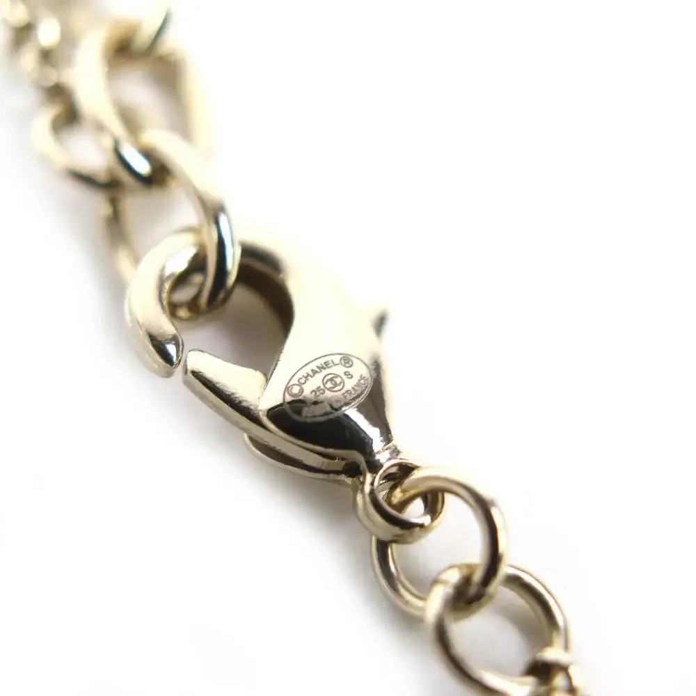Chanel Cc Logo Pendant Necklace Metal #261340C11B